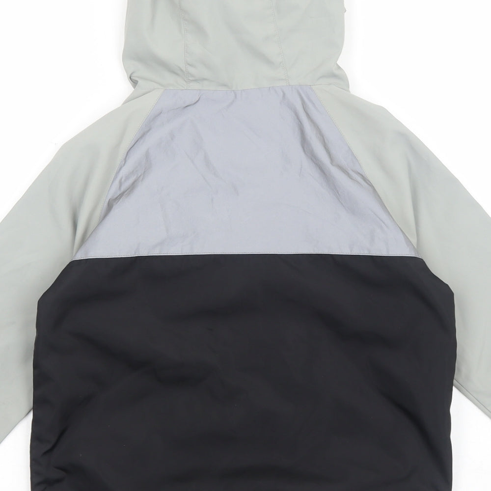F&F Boys Grey Windbreaker Jacket Size 7-8 Years Zip