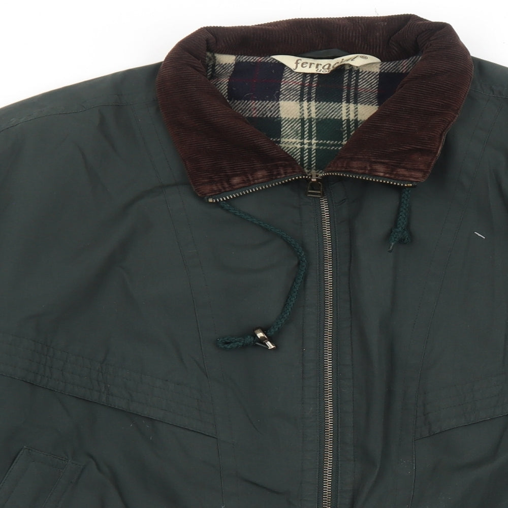 Ferracini Mens Green Jacket Size M Zip