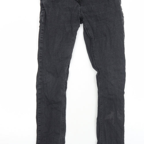 George Womens Black Cotton Skinny Jeans Size 12 Regular Zip
