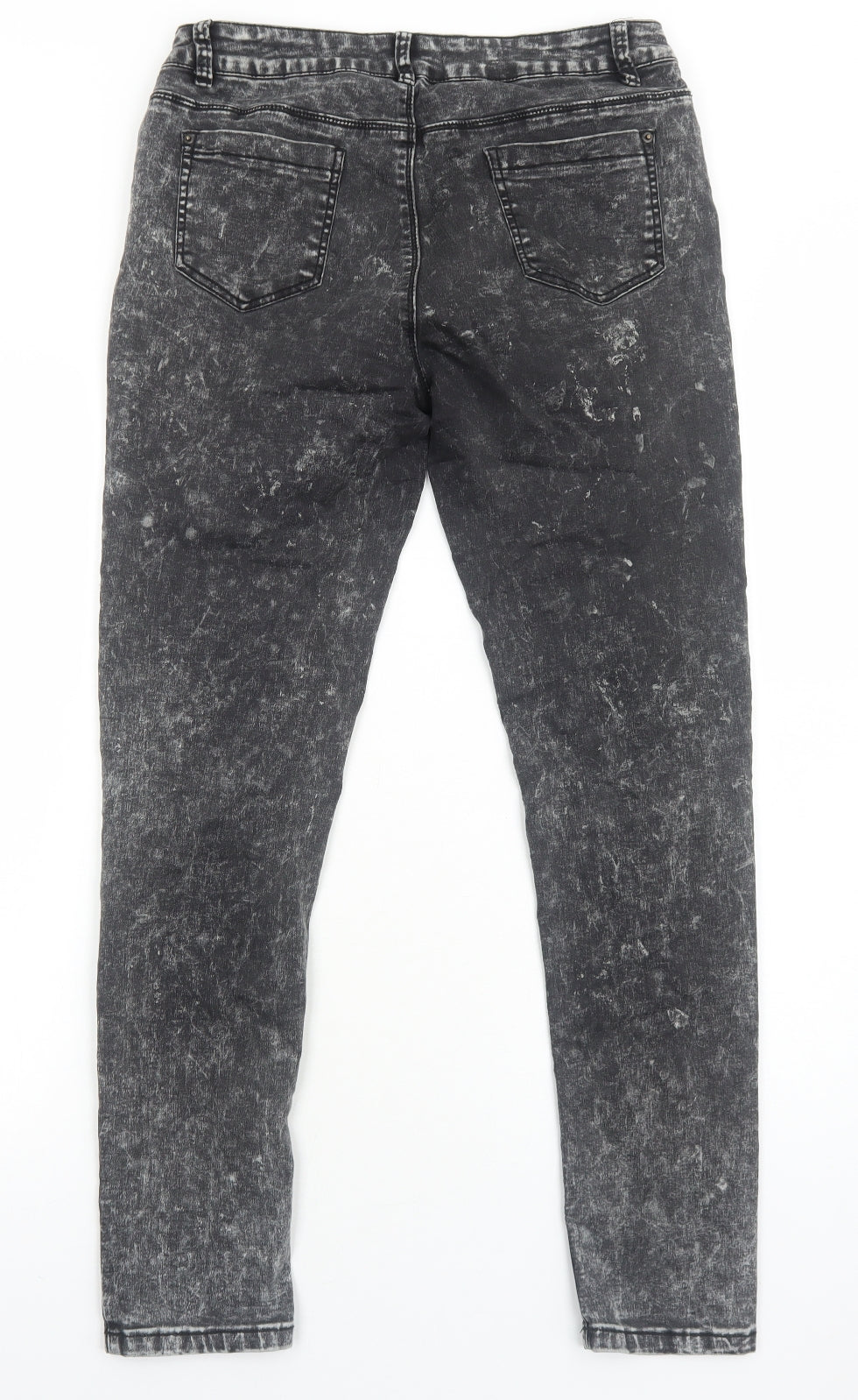 Blonde + Blonde Womens Black Cotton Skinny Jeans Size 14 Regular Zip