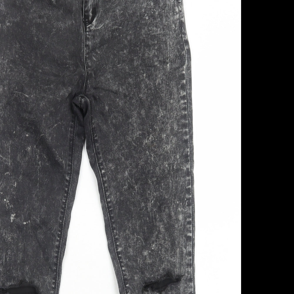 Blonde + Blonde Womens Black Cotton Skinny Jeans Size 14 Regular Zip