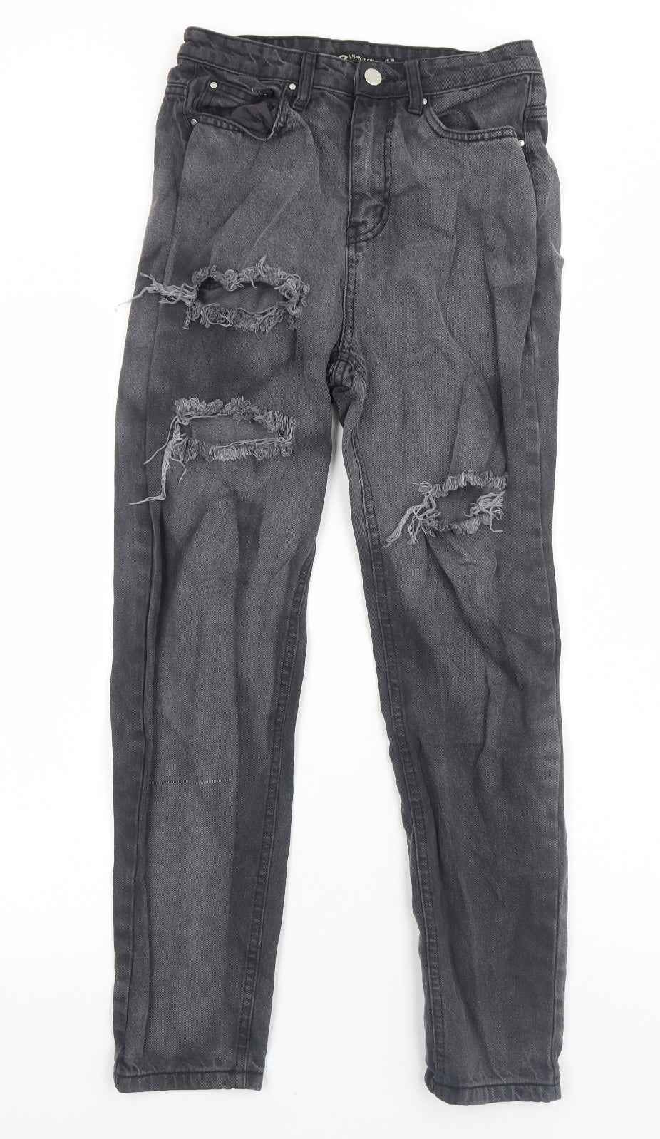 I SAW IT FIRST Womens Black Cotton Skinny Jeans Size 8 Regular Zip
