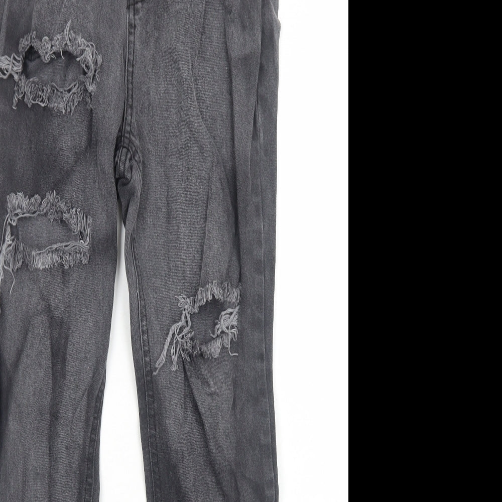 I SAW IT FIRST Womens Black Cotton Skinny Jeans Size 8 Regular Zip