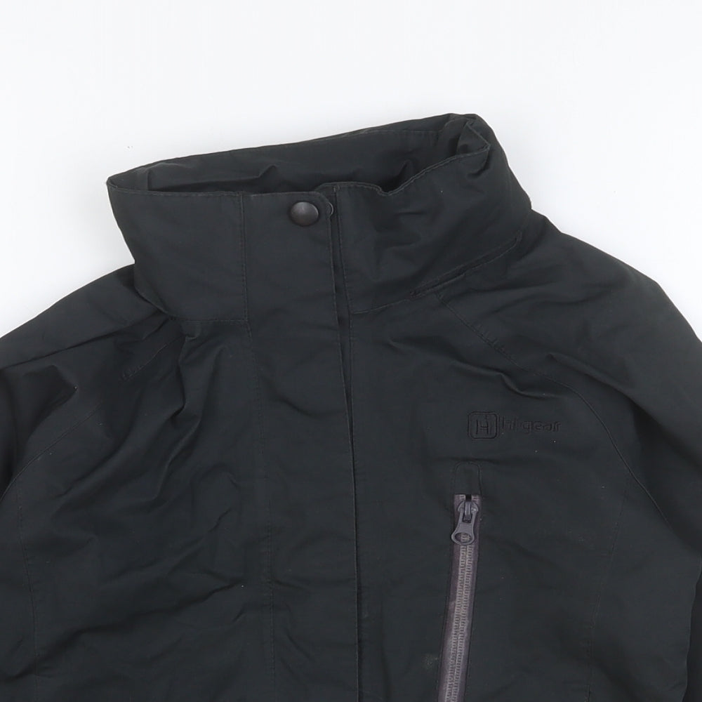 Hi Gear Boys Black Windbreaker Jacket Size 5-6 Years Zip