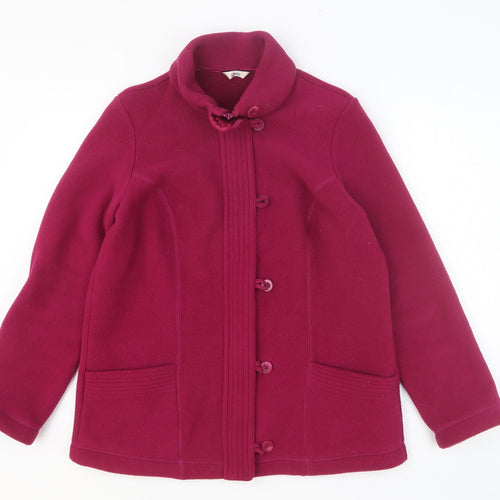 Marks and Spencer Womens Purple Jacket Size 14 Zip