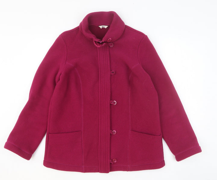 Marks and Spencer Womens Purple Jacket Size 14 Zip
