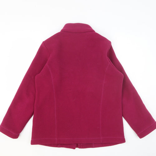 Marks and Spencer Womens Purple Jacket Size 14 Zip