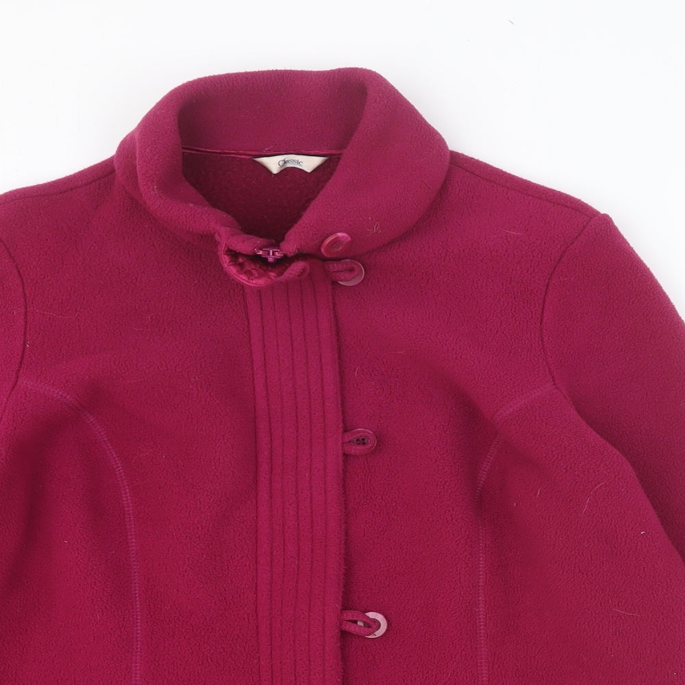 Marks and Spencer Womens Purple Jacket Size 14 Zip