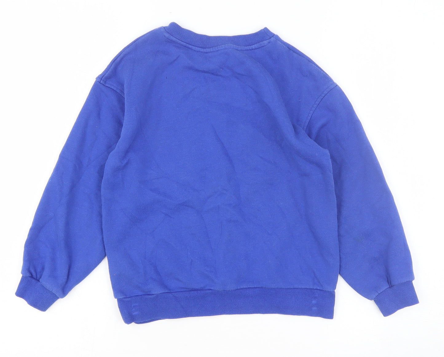 H&M Boys Blue Cotton Pullover Sweatshirt Size 6-7 Years Pullover - Be Amazing
