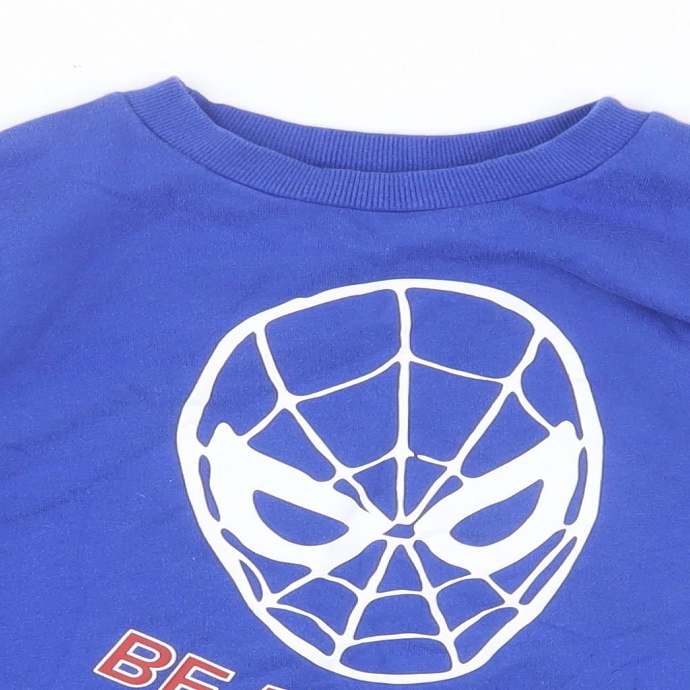 H&M Boys Blue Cotton Pullover Sweatshirt Size 6-7 Years Pullover - Be Amazing