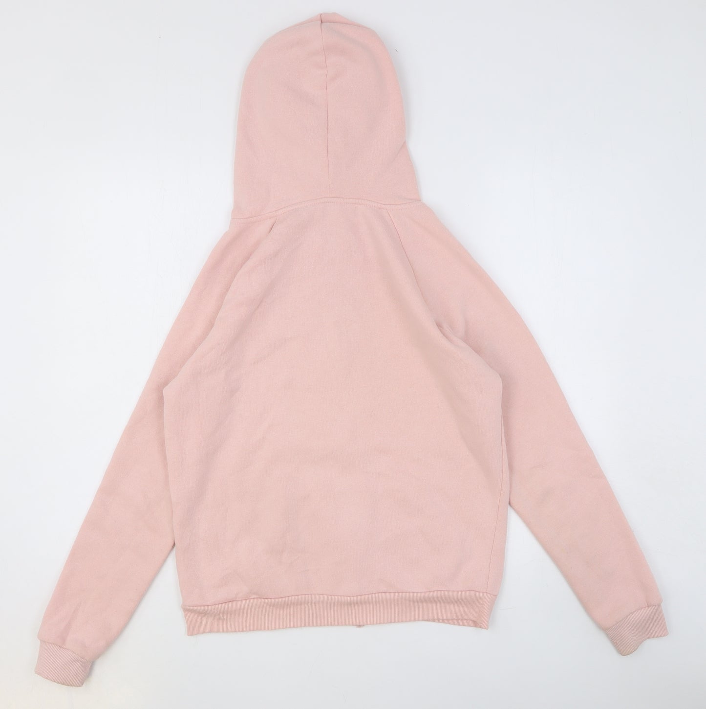 Primark Womens Pink Cotton Full Zip Hoodie Size S Zip
