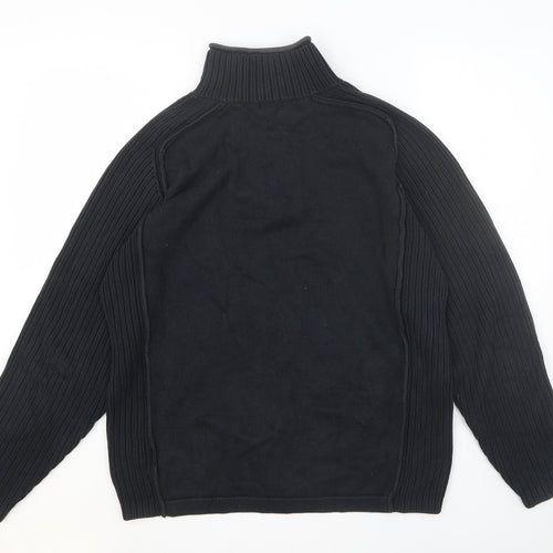 NEXT Mens Black Cotton Pullover Sweatshirt Size M