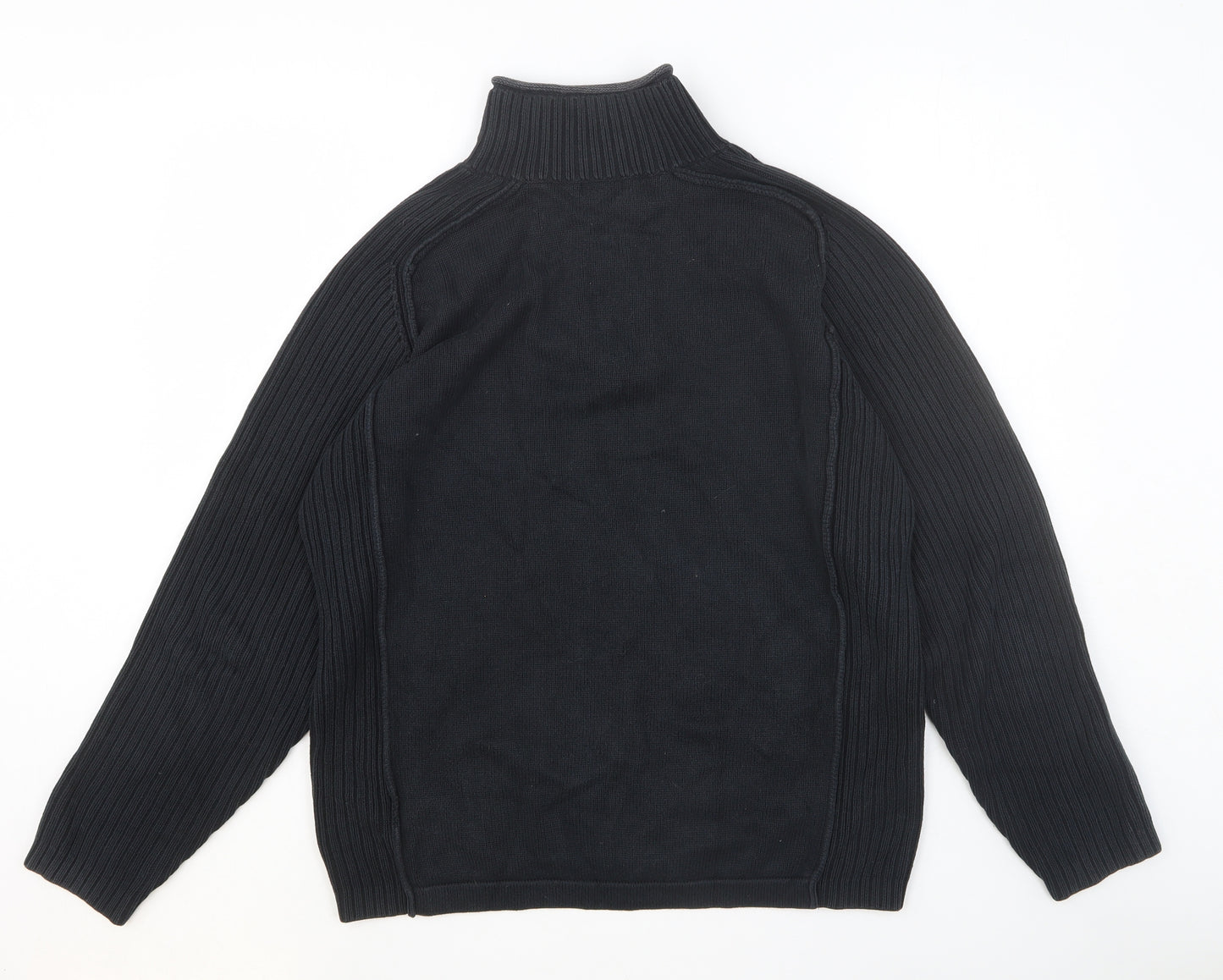 NEXT Mens Black Cotton Pullover Sweatshirt Size M