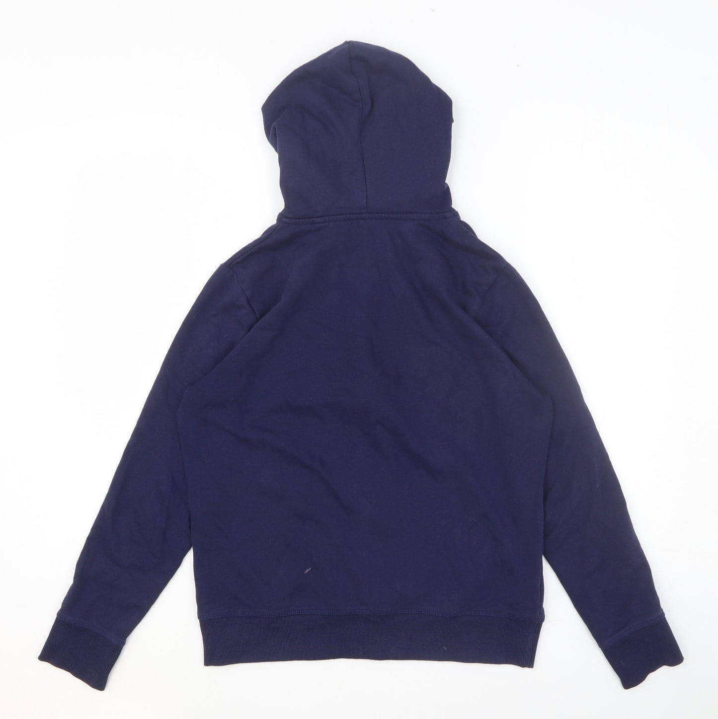 TU Womens Blue Cotton Full Zip Hoodie Size 12 Zip