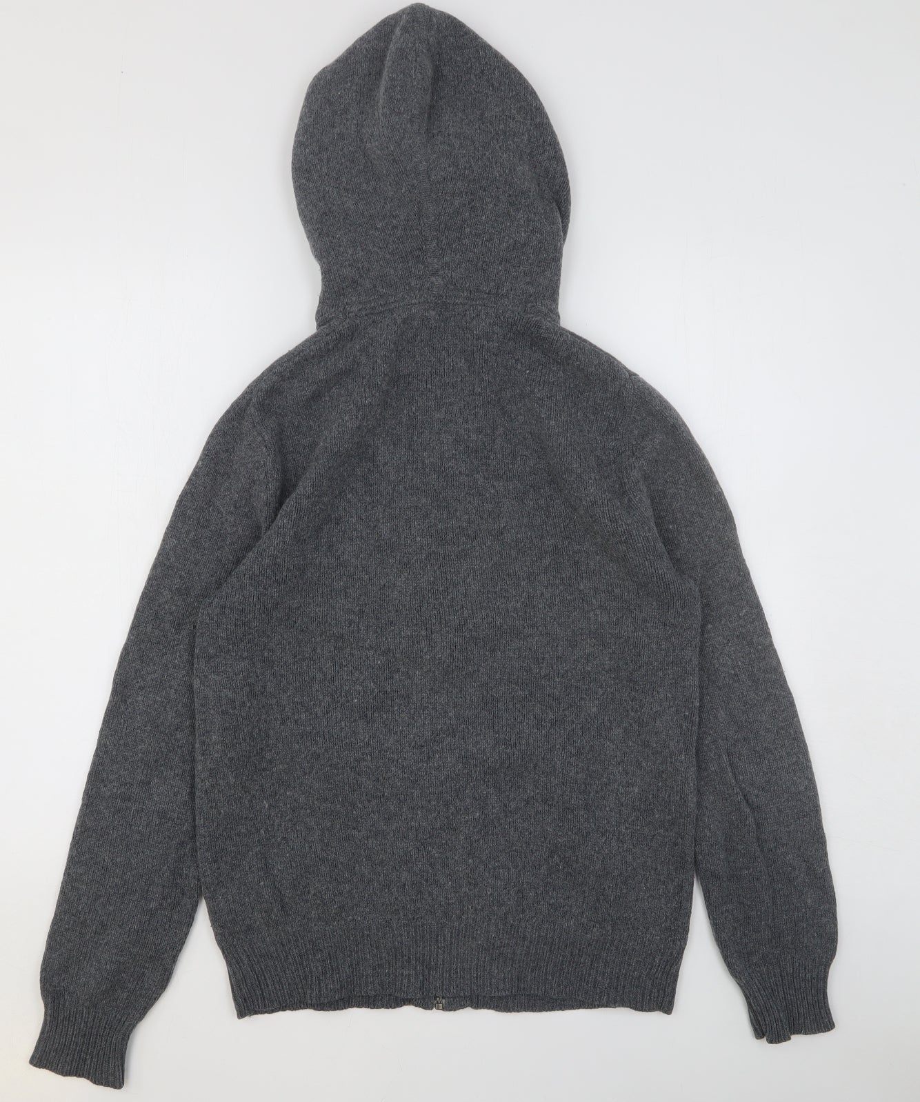 Jack Wills Mens Grey Cotton Full Zip Hoodie Size S