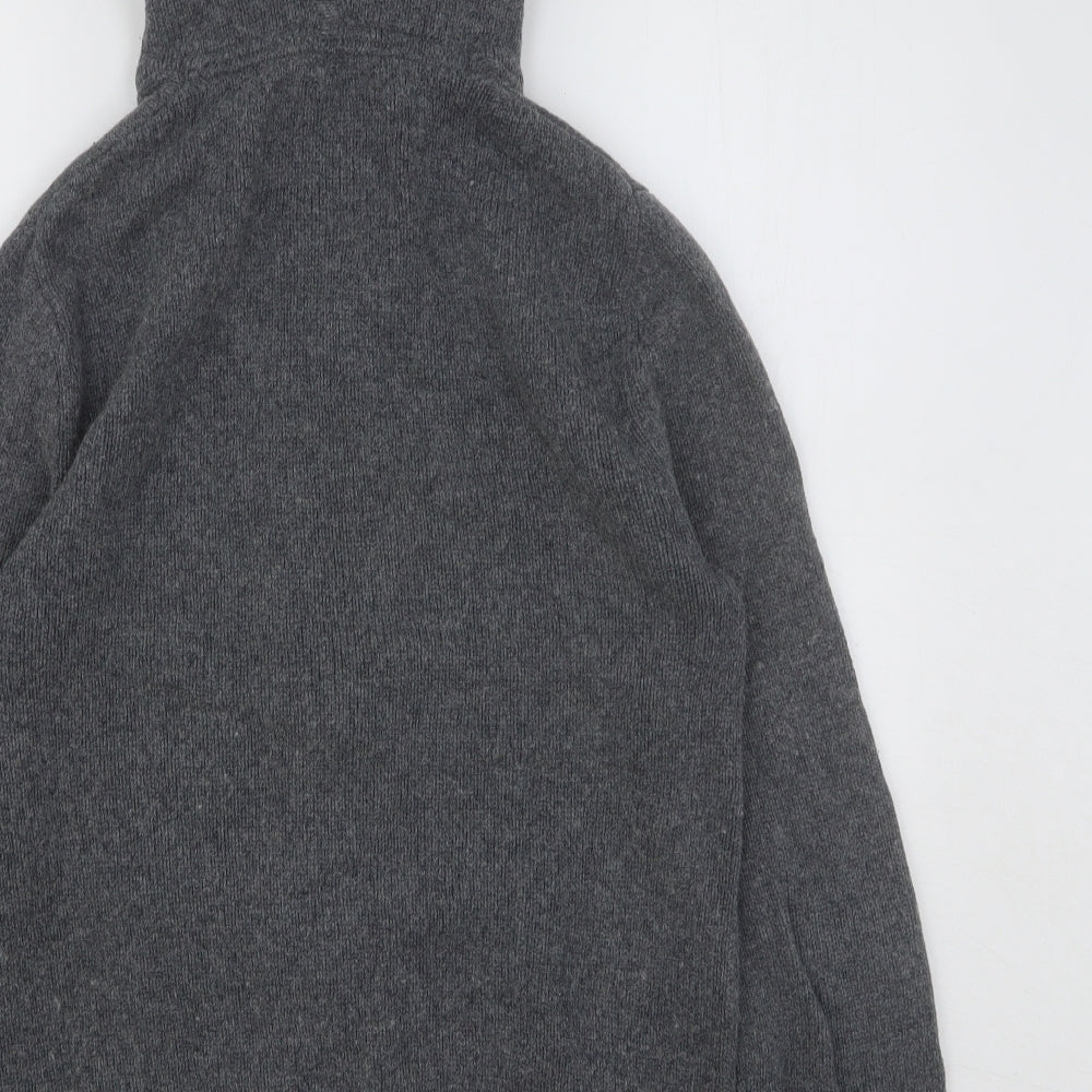 Jack Wills Mens Grey Cotton Full Zip Hoodie Size S
