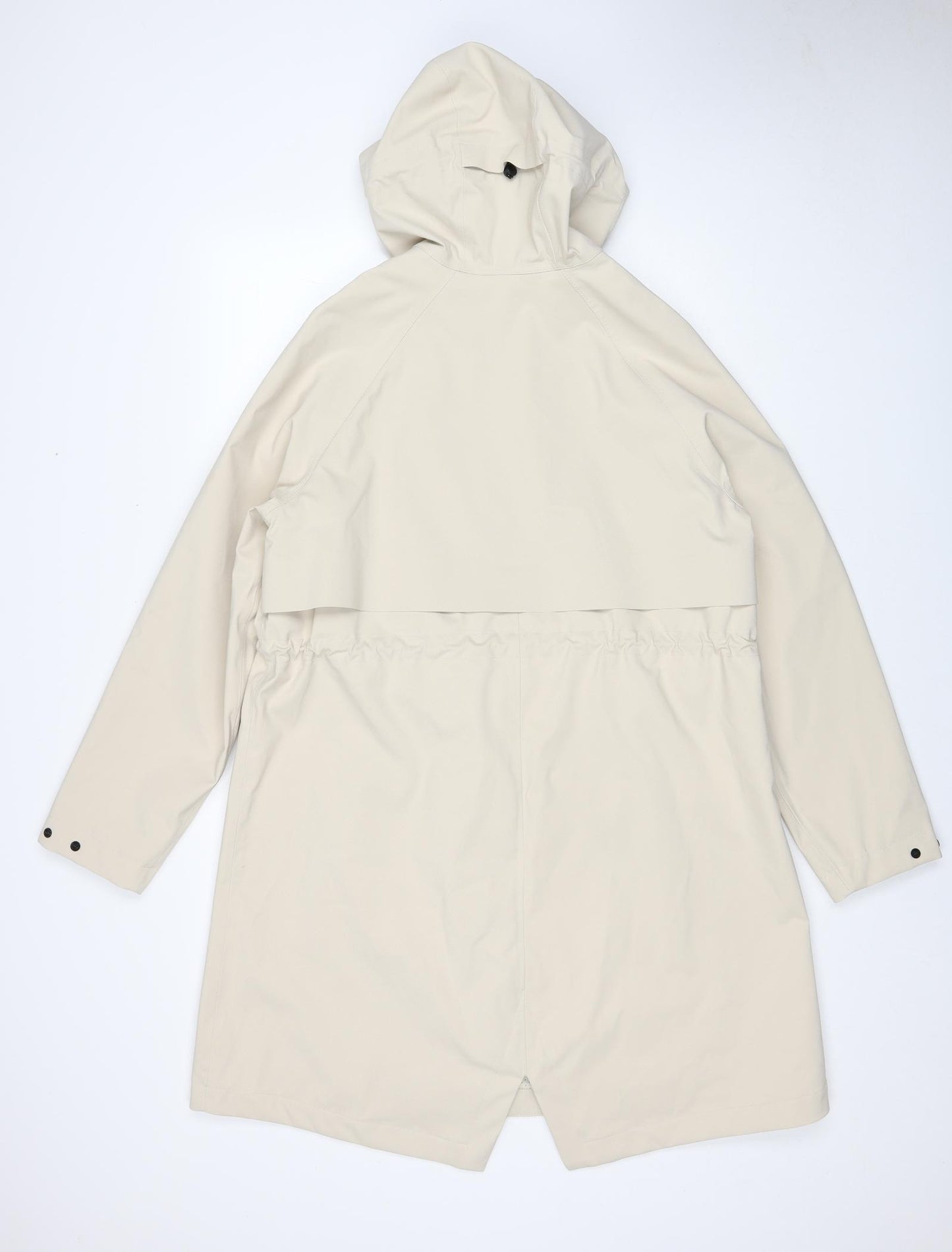 Marks and Spencer Womens Beige Rain Coat Coat Size 14 Zip