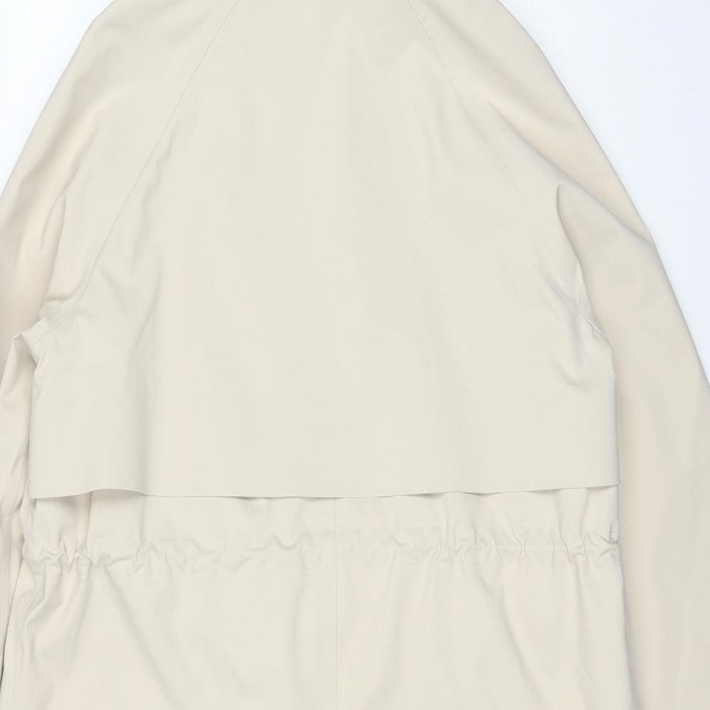 Marks and Spencer Womens Beige Rain Coat Coat Size 14 Zip