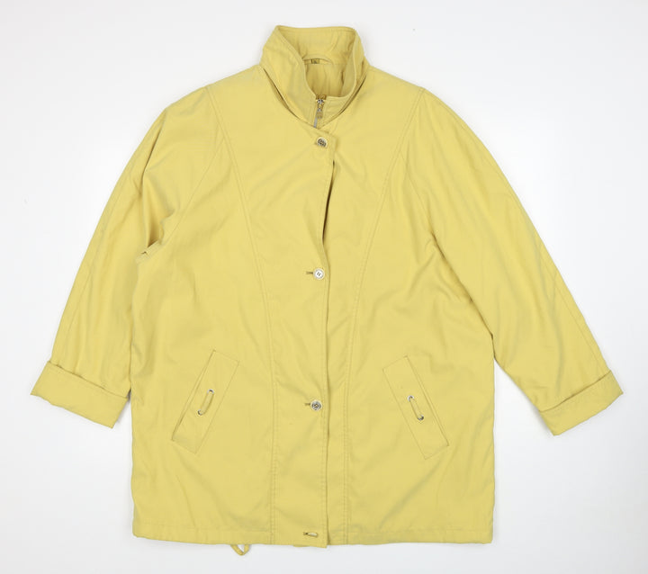 Telemac Womens Yellow Jacket Size 2XL Zip
