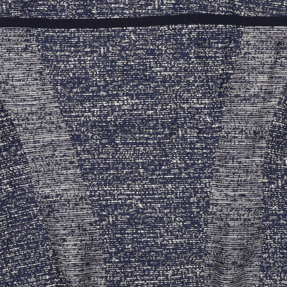 Marks and Spencer Womens Blue Geometric Jacket Blazer Size 12
