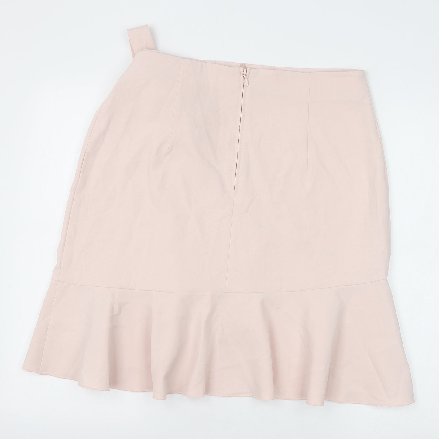 H&M Womens Pink Polyester Wrap Skirt Size 16 Zip