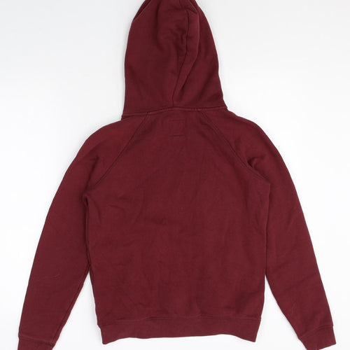 Jack Wills Womens Purple Cotton Full Zip Hoodie Size 8 Zip