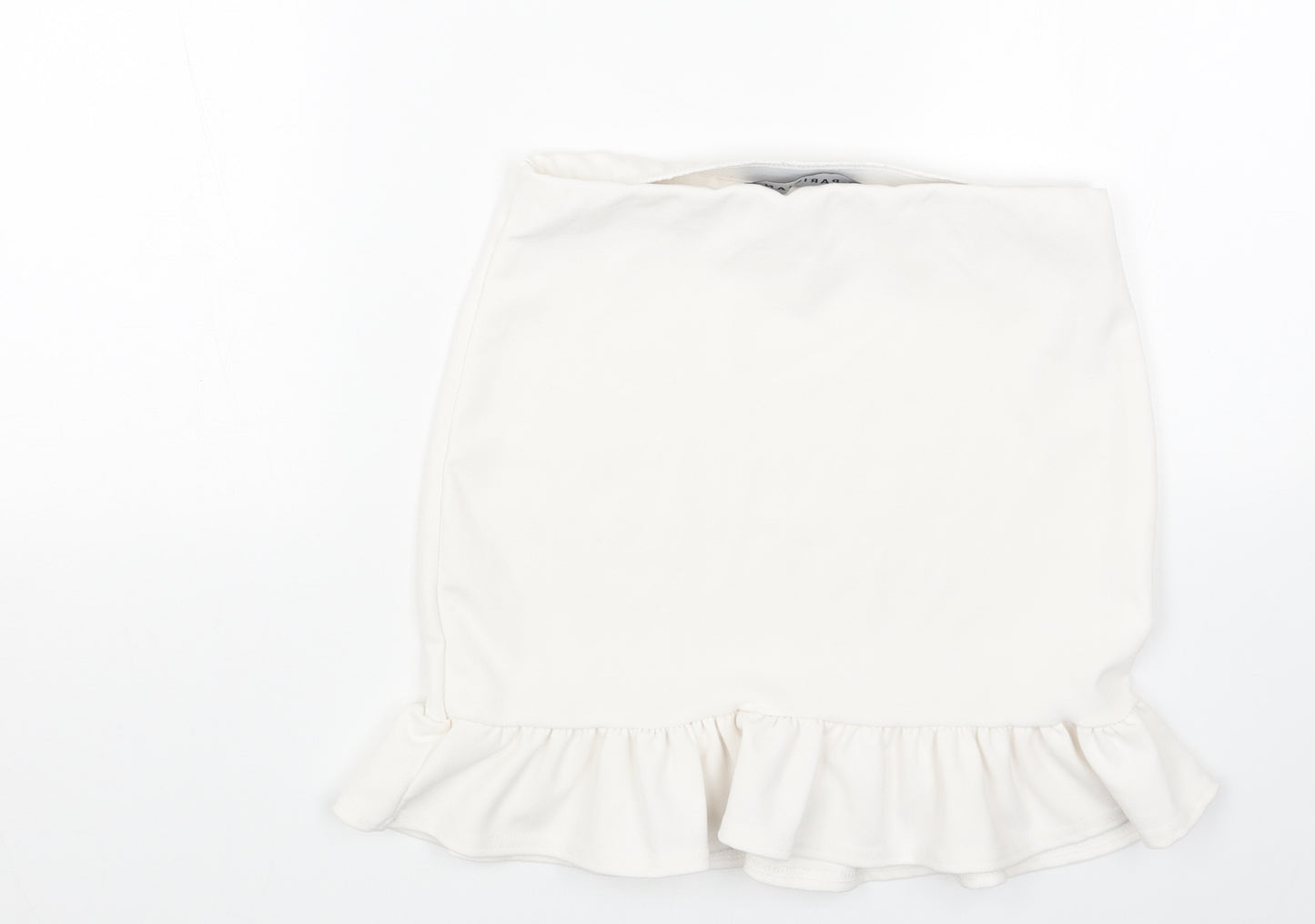 PARISIAN SIGNATURE Womens White Polyester Mini Skirt Size 10
