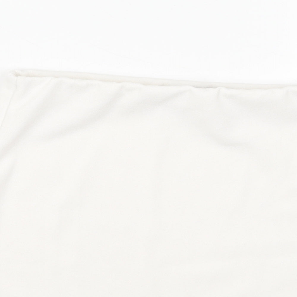 PARISIAN SIGNATURE Womens White Polyester Mini Skirt Size 10