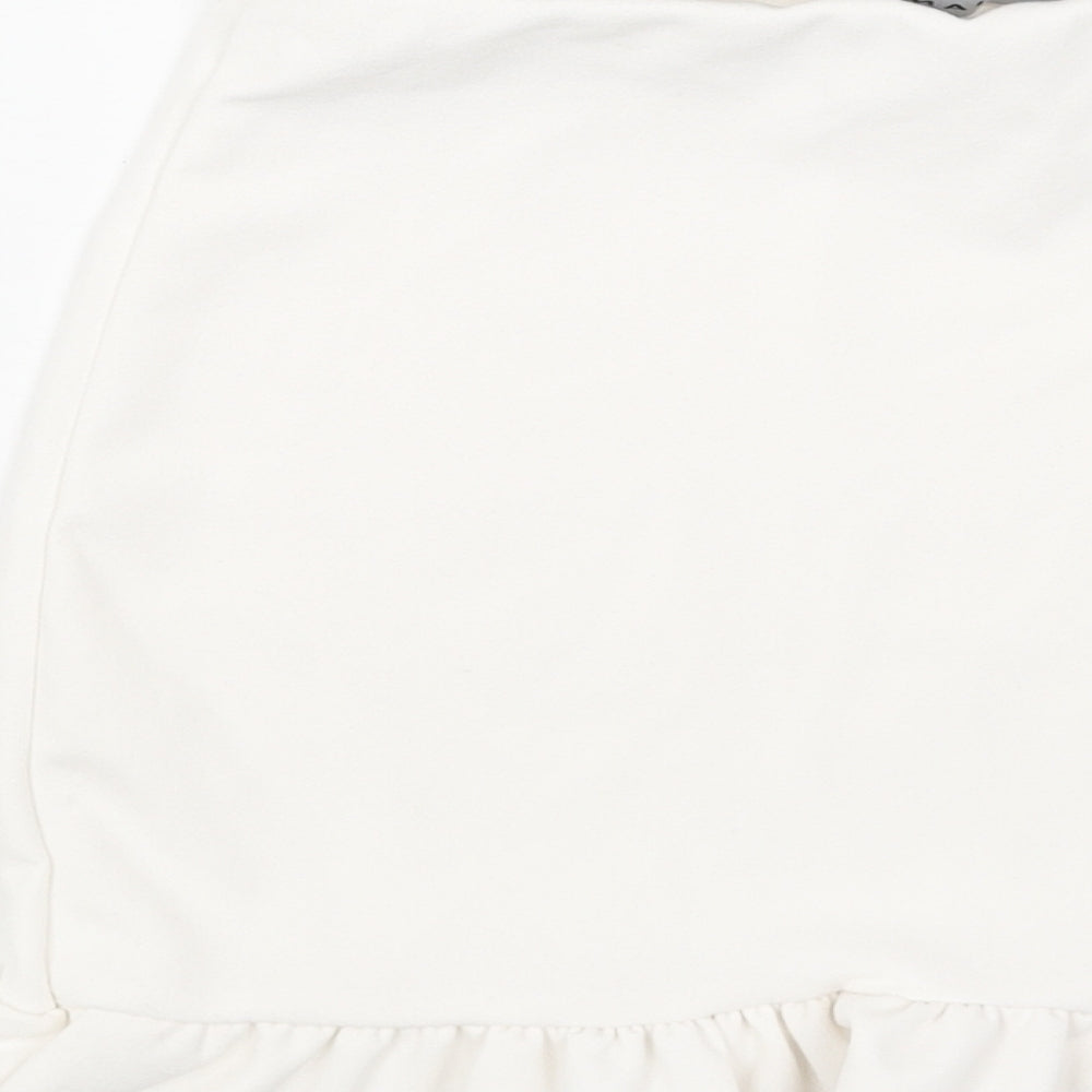 PARISIAN SIGNATURE Womens White Polyester Mini Skirt Size 10