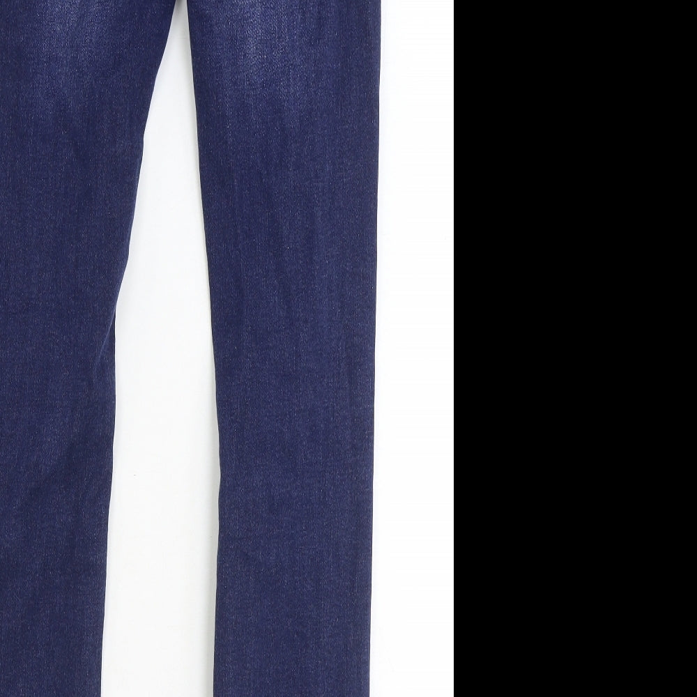 Crosshatch Mens Blue Cotton Skinny Jeans Size 30 in Regular Zip