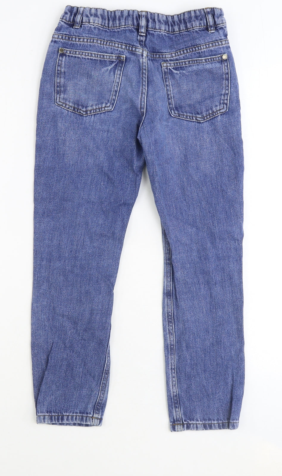 Marks and Spencer Boys Black 100% Cotton Straight Jeans Size 10-11 Years Regular Zip - Harry Potter Distressed