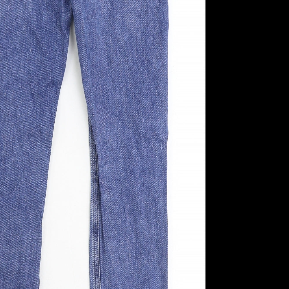 Marks and Spencer Boys Black 100% Cotton Straight Jeans Size 10-11 Years Regular Zip - Harry Potter Distressed