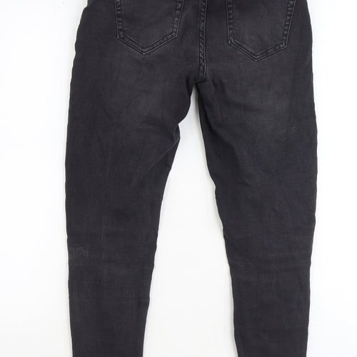 Nine Womens Black Cotton Skinny Jeans Size 6 Regular Zip