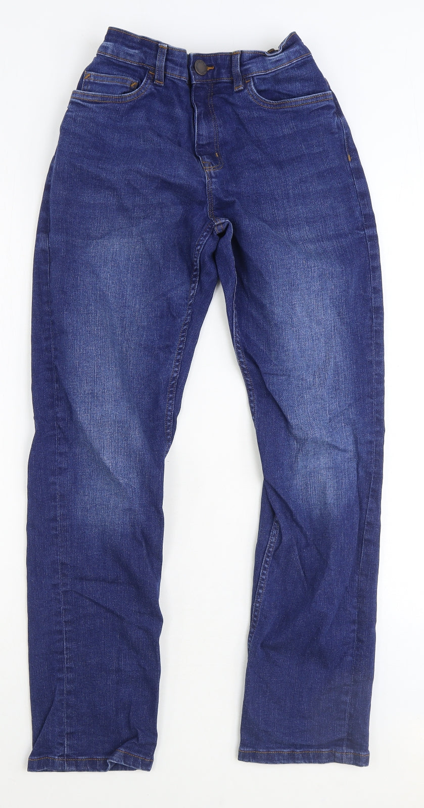 NEXT Boys Blue 100% Cotton Straight Jeans Size 14 Years Regular Zip
