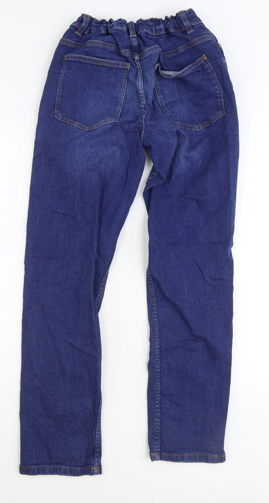 NEXT Boys Blue 100% Cotton Straight Jeans Size 14 Years Regular Zip