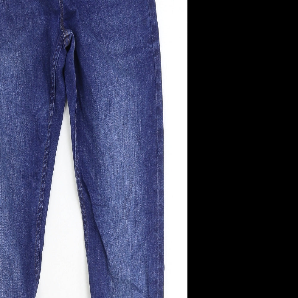 NEXT Boys Blue 100% Cotton Straight Jeans Size 14 Years Regular Zip