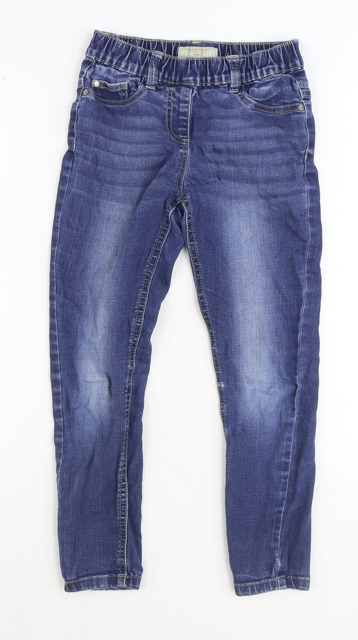 NEXT Boys Blue Cotton Skinny Jeans Size 9 Months Regular Pullover