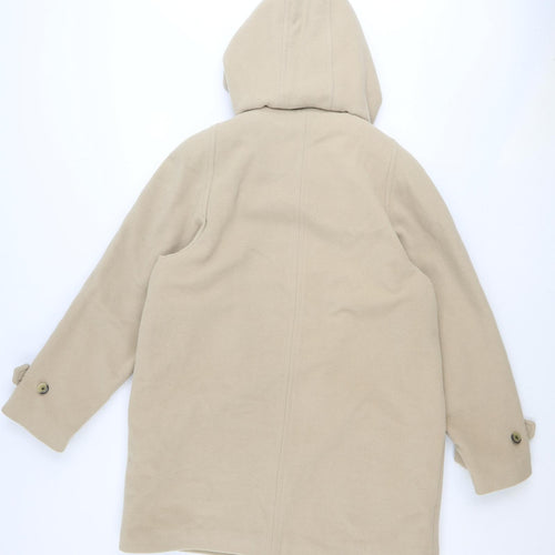 DANNIMAC Womens Beige Jacket Coat Size M Zip