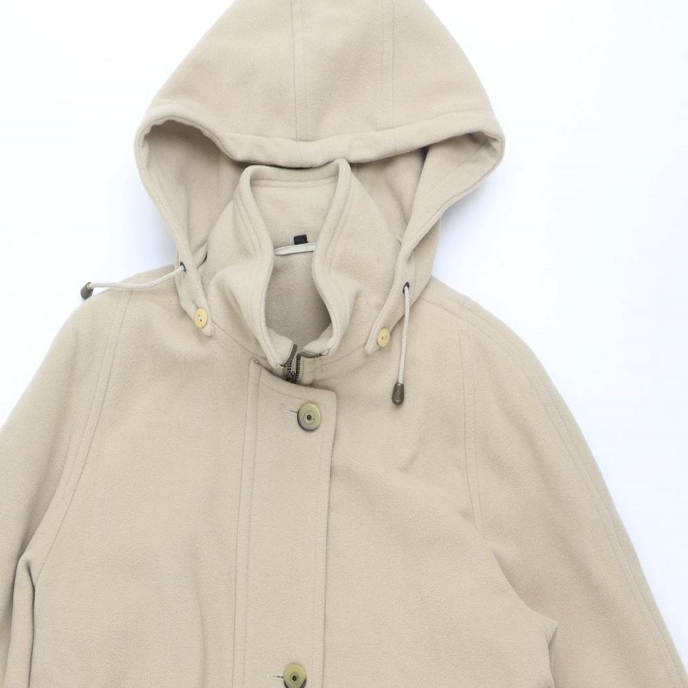 DANNIMAC Womens Beige Jacket Coat Size M Zip