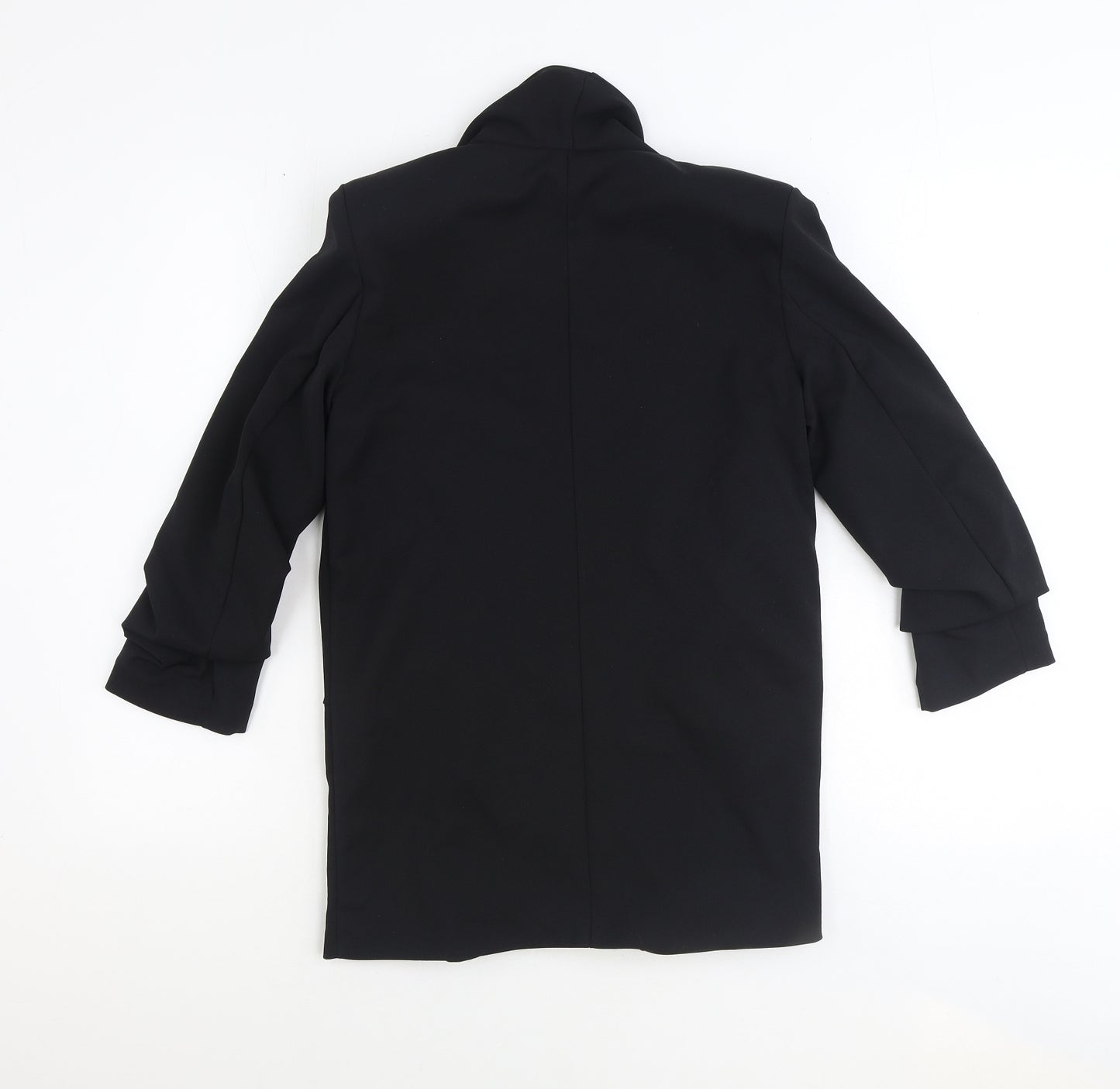 Boohoo Womens Black Polyester Jacket Blazer Size 8