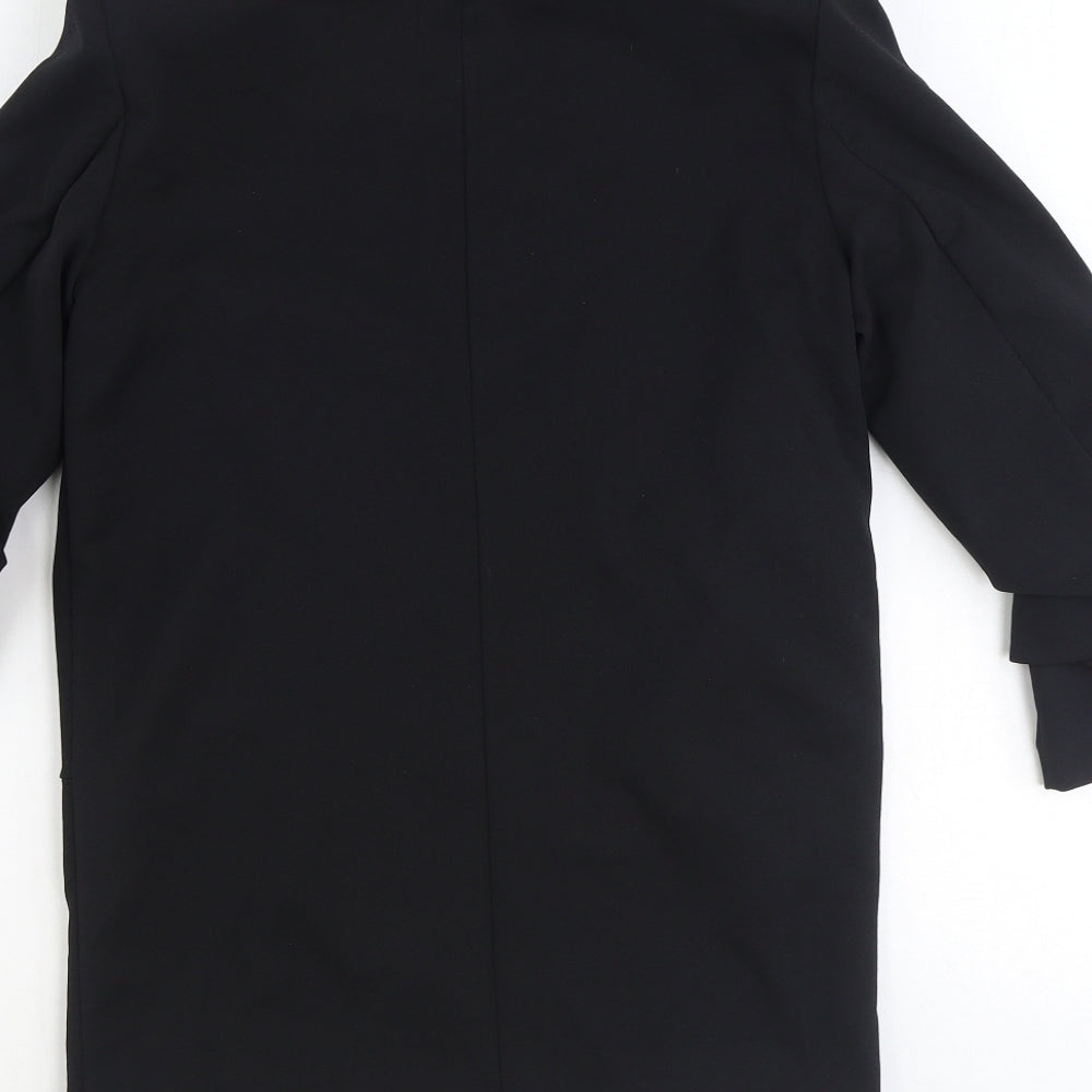 Boohoo Womens Black Polyester Jacket Blazer Size 8