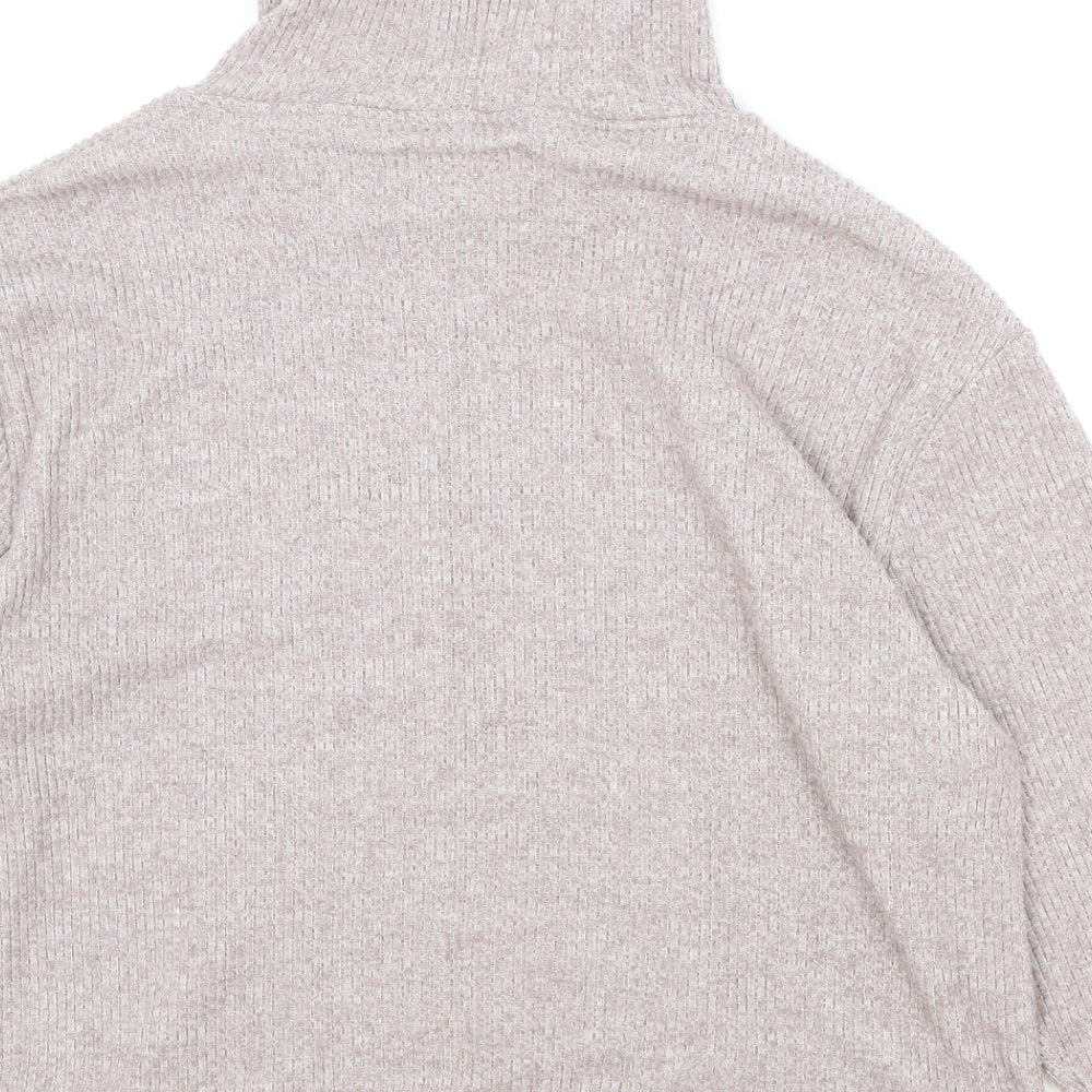 F&F Womens Beige Cotton Pullover Hoodie Size 18 Pullover - Ribbed