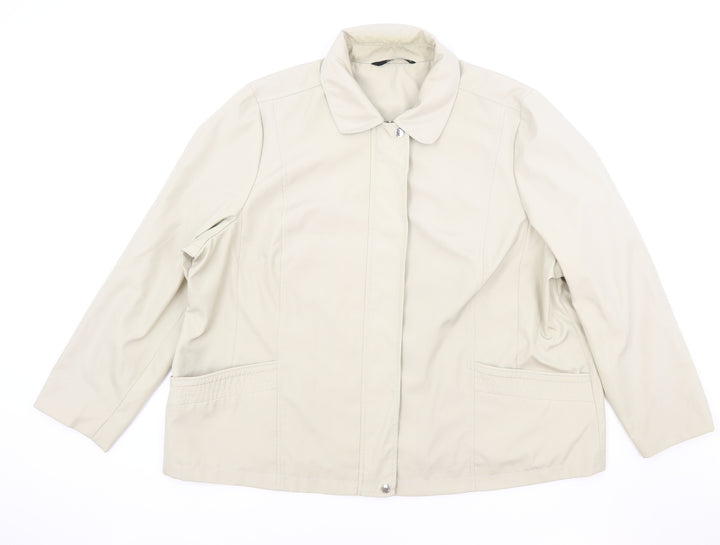 Bonmarché Womens Beige Jacket Size XL Zip