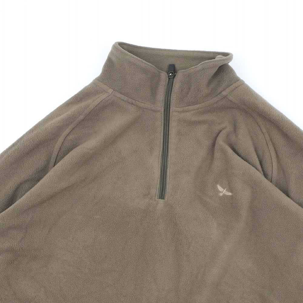 Hawkshed Mens Brown Polyester Pullover Sweatshirt Size L