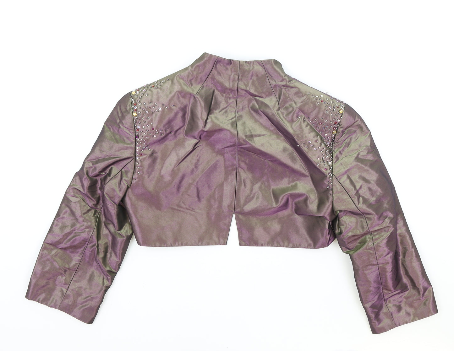 John Charles Womens Purple Jacket Blazer Size S