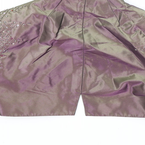 John Charles Womens Purple Jacket Blazer Size S