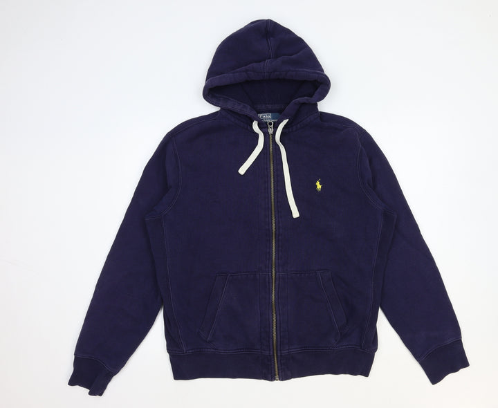 Polo Ralph Lauren Mens Blue Cotton Full Zip Hoodie Size L