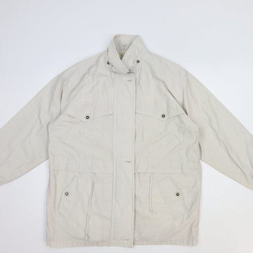Buccini Womens White Jacket Size 8 Zip