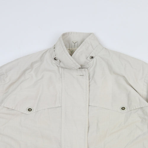 Buccini Womens White Jacket Size 8 Zip