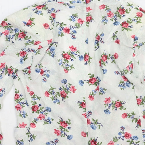 River Island Womens Multicoloured V-Neck Floral Viscose Cardigan Jumper Size 8